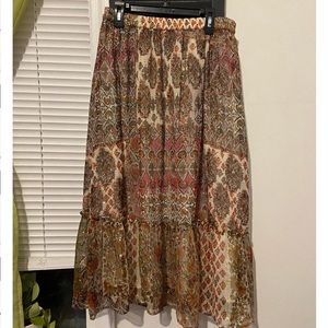 Bohemian Stye Midi Skirt